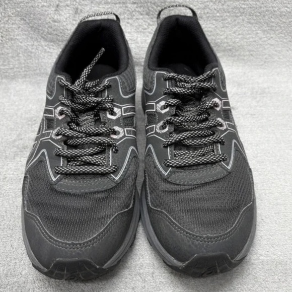 GUC ASICS Trail Scout Shoes Womens Black Gray Trail Running Sneakers (Size 7) - Picture 2 of 8